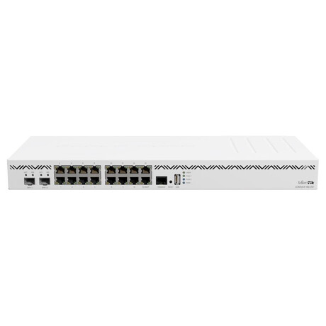 Mikrotik CloudCoreRouter CCR2004-16G-2S+, 4x 1700MHz CPU, 4GB RAM, 16x Gbit LAN, 2x SFP+, 1x USB 3.0, Dual PSU, L6