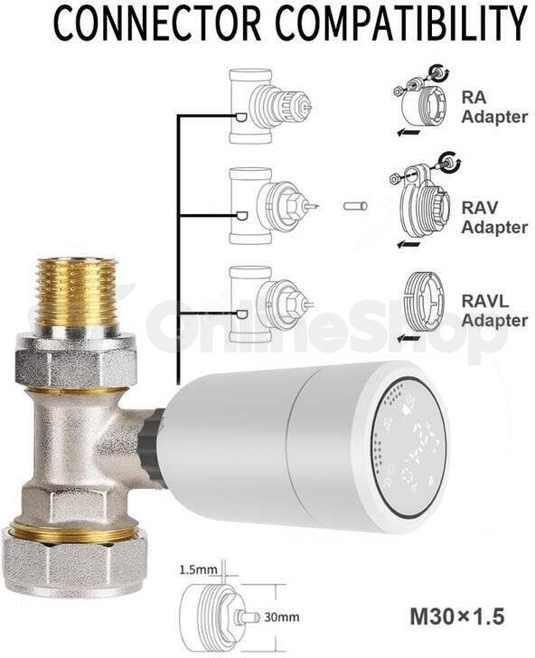 3x Immax NEO Smart Termostatická hlavice Zigbee