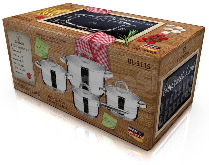 Sada nádobí BLAUMANN Gourmet line BL-3115, 8 ks