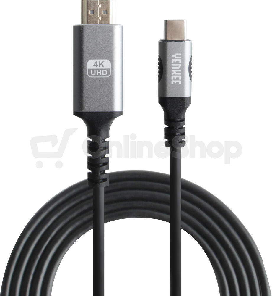 Kabel Yenkee YCU 430 USB C na HDMI 4K kabel