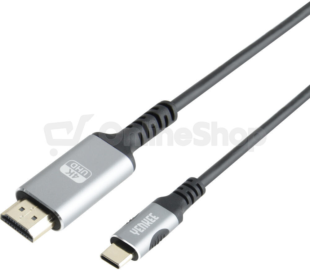 Kabel Yenkee YCU 430 USB C na HDMI 4K kabel