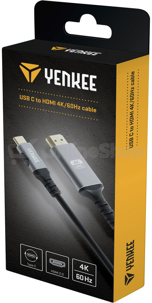 Kabel Yenkee YCU 430 USB C na HDMI 4K kabel