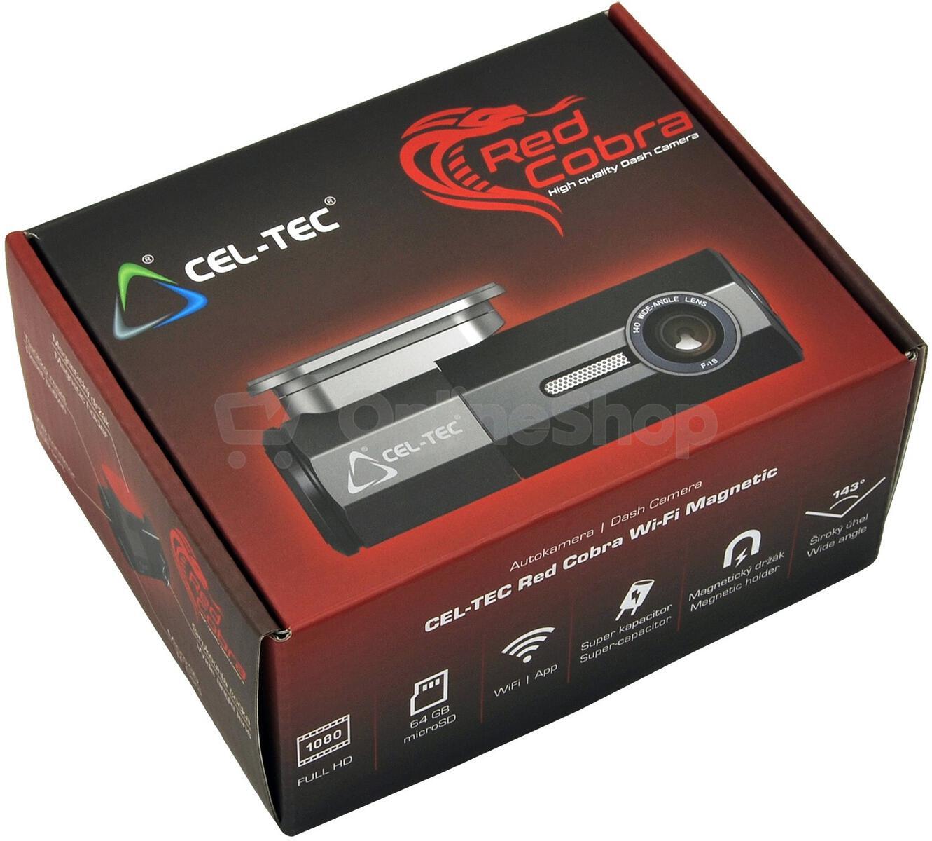 Autokamera CEL-TEC Red Cobra Wi-Fi Magnetic