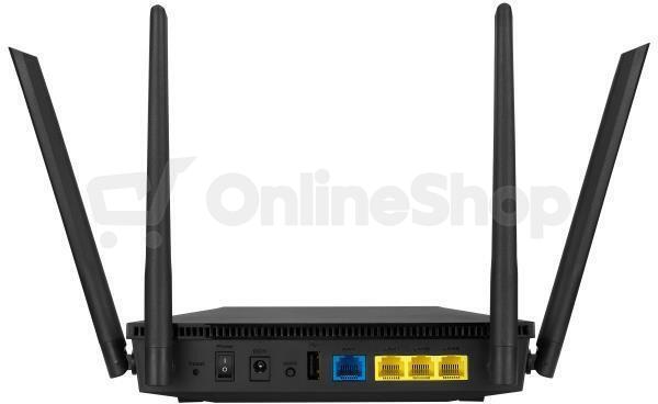 Asus RT-AX53U (AX1800) WiFi 6 Extendable Router, 4G/5G Router replacement, AiMesh (90IG06P0-MO3510)