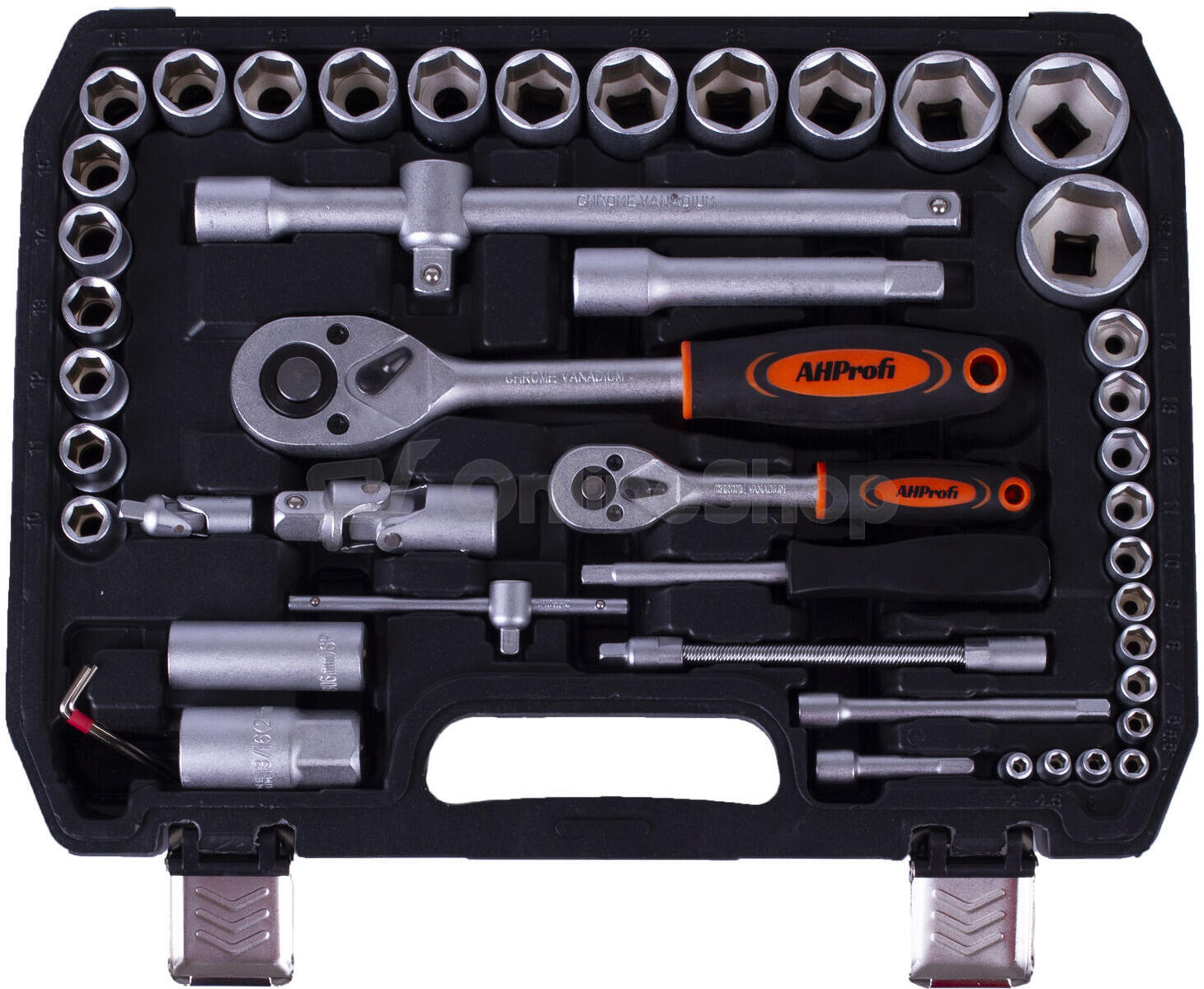 Gola sada 1/4", 1/2", 94 ks v plastovém kufru AHProfi