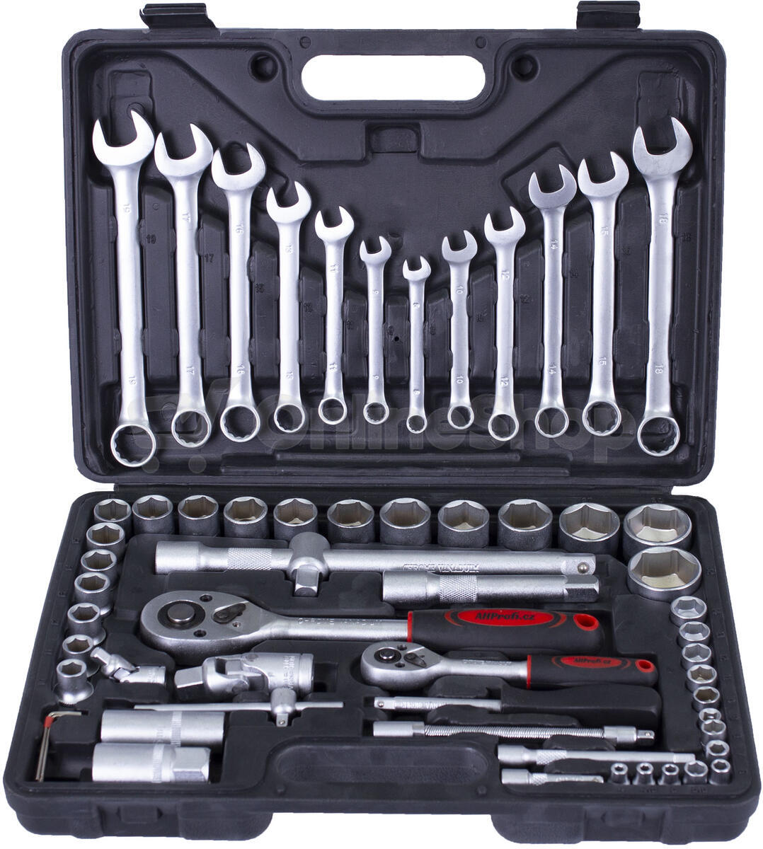 Gola sada s klíči 1/4" a 1/2", 61 ks - AH126101 AHProfi