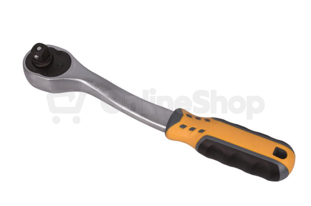 Ráčna 3/8" Hoteche HT200102 (210 mm), vyhnutá