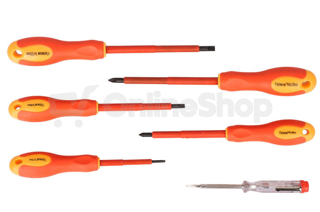 Elektrikářské šroubováky VDE Hoteche HT244106 (6 ks)
