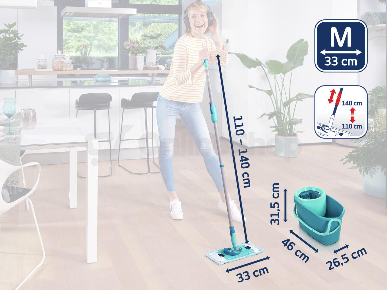 Set LEIFHEIT Clean Twist M Ergo