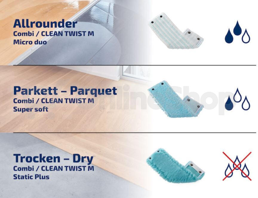 Náhrada k mopu Clean Twist M Ergo Static Plus LEIFHEIT