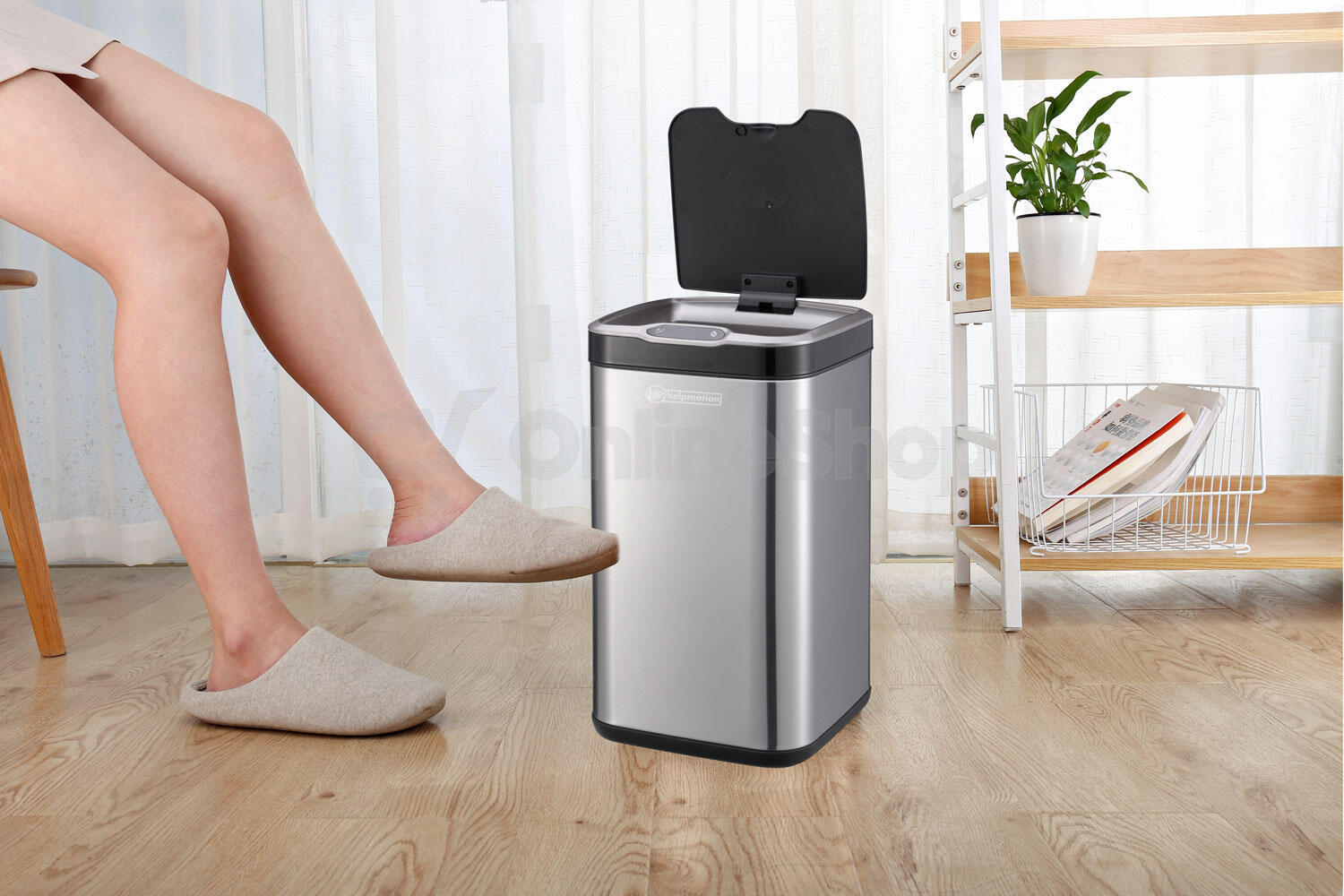Bezdotykový odpadkový koš Helpmation CUBE AK6311, 20L