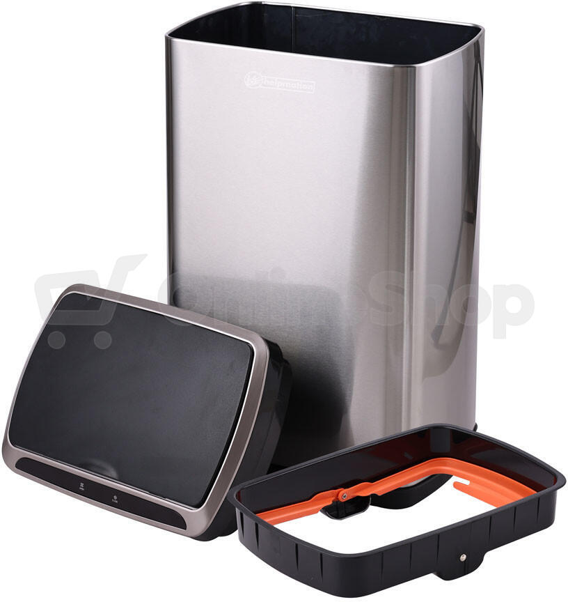 Bezdotykový odpadkový koš Helpmation CUBE WIDE AK5110, 30L