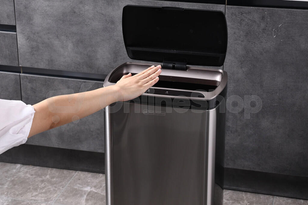 Bezdotykový odpadkový koš Helpmation CUBE WIDE AK5110, 30L