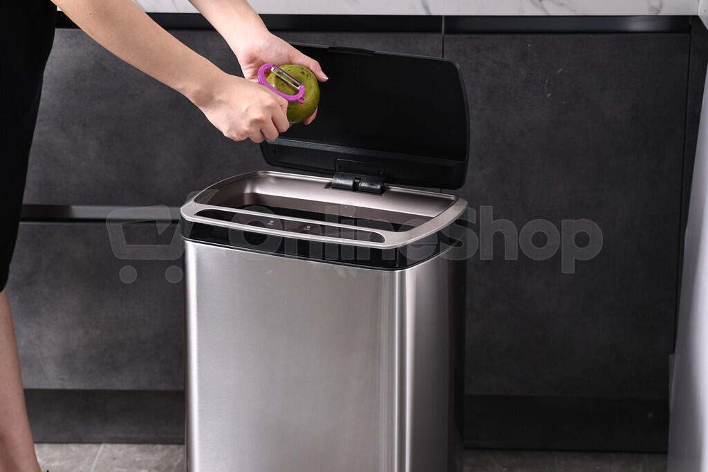 Bezdotykový odpadkový koš Helpmation CUBE WIDE AK5110, 30L