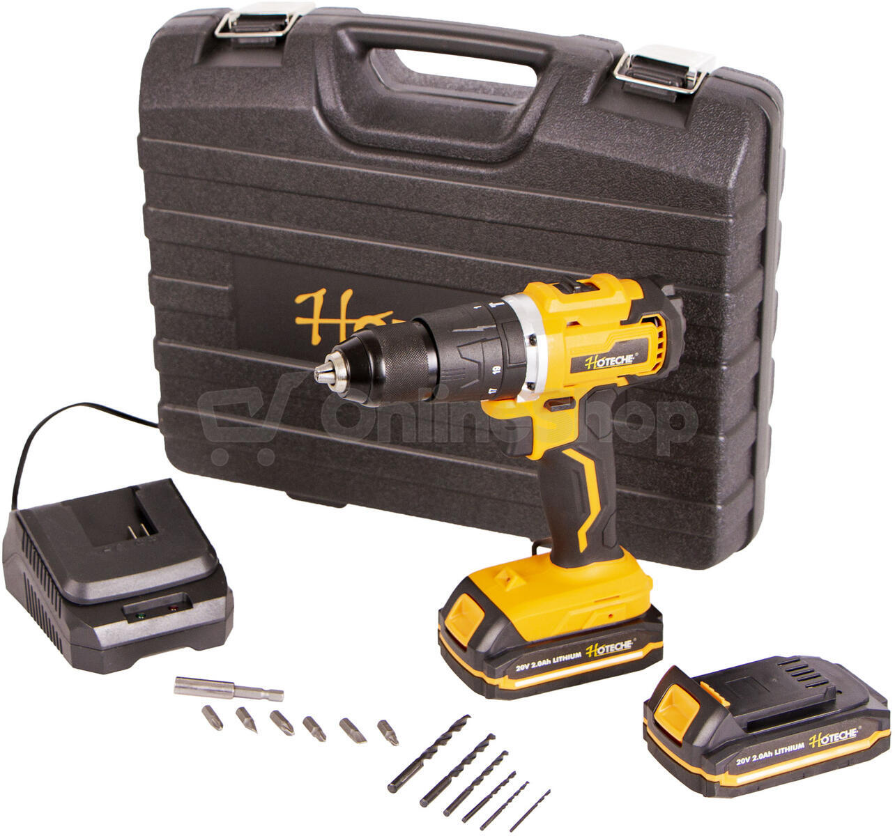 AKU vrtačka s příklepem Hoteche HTP800111 20V