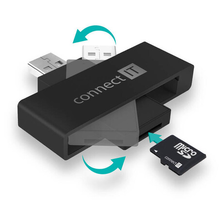 CONNECT IT USB teka eObanek a ipovch karet, ERN (CFF-3000-BK)