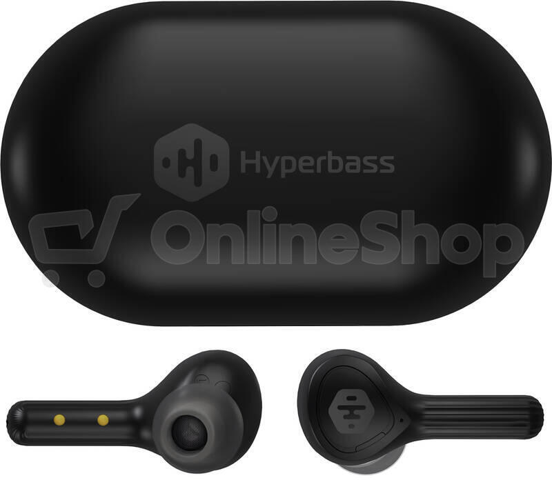 CONNECT IT HYPERBASS True Wireless Sonic+ sluchátka do uší s mikrofonem, ČERNÁ (HEP-5300-BK)