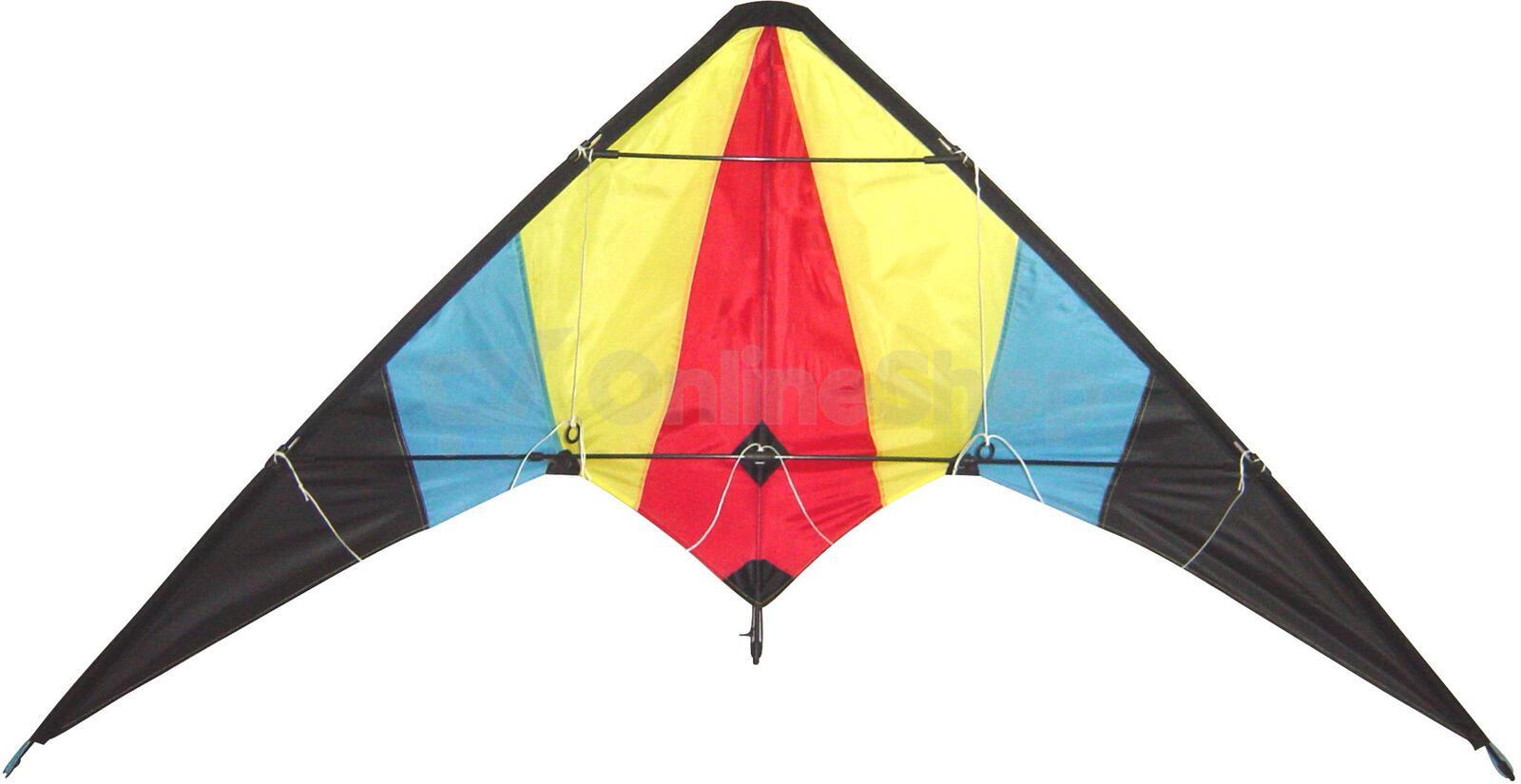 Létající drak Teddies nylon 160x80cm barevný