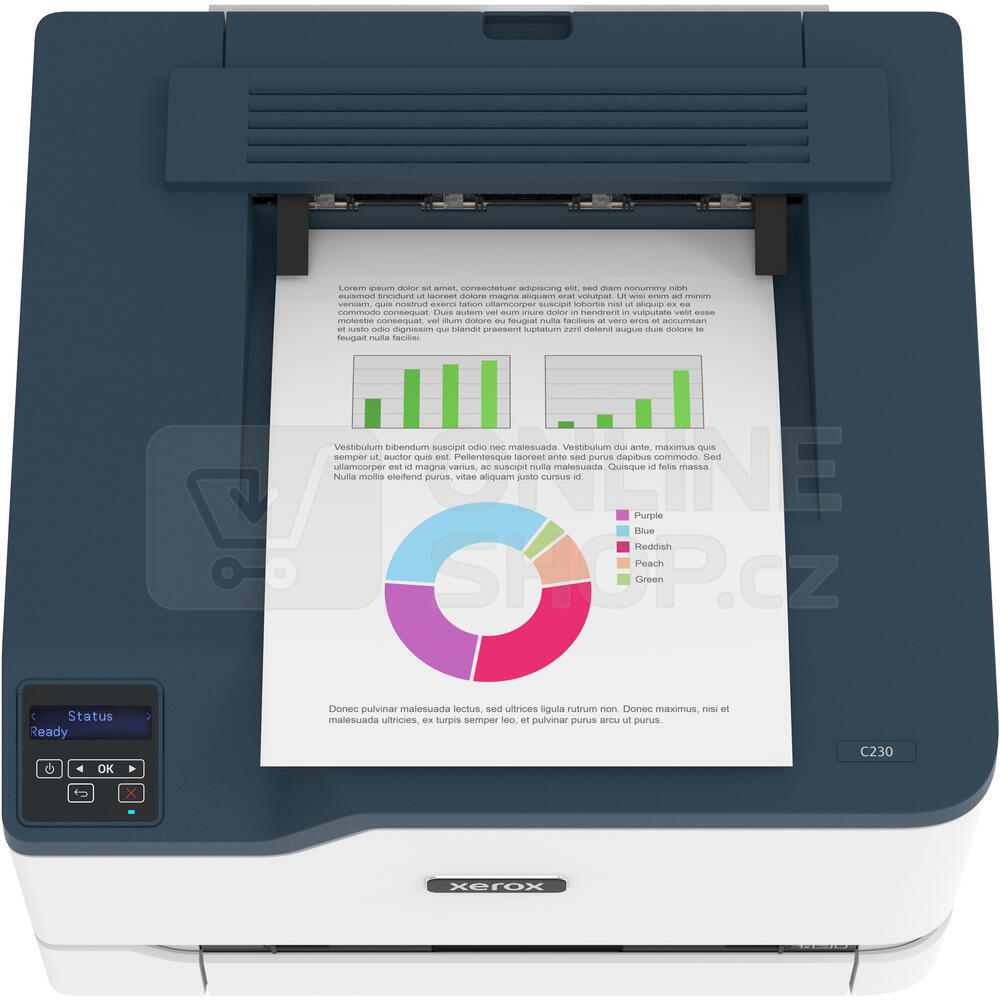 Xerox C230V DNI Barevn Laser Tisk Rna A4 22ppm WiFi USB   Xerox C230vdni Barevna Laser Tiskarna A4 22ppm Wifi Usb Ethernet 256 Mb Ram Apple Airprint 4232424 