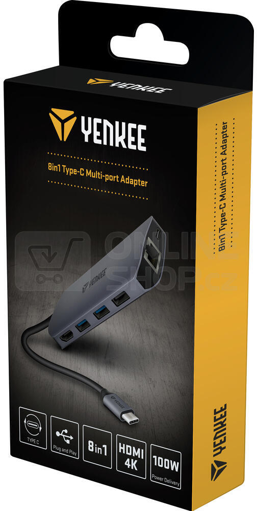 Ytc Multiport Hub Usb C V Yenkee Onlineshop Cz