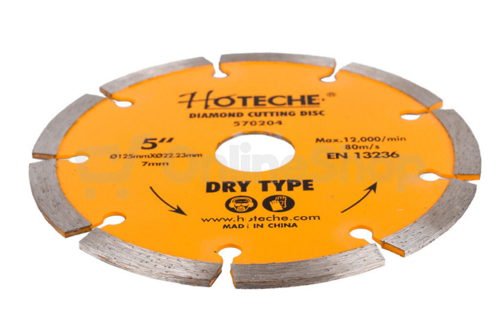 Diamantový řezný kotouč Hoteche HT570204 (125 mm), segmentový