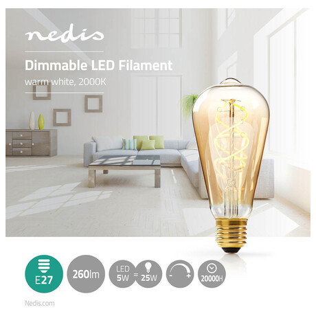NEDIS LEDBTFE27ST64 (foto 2)