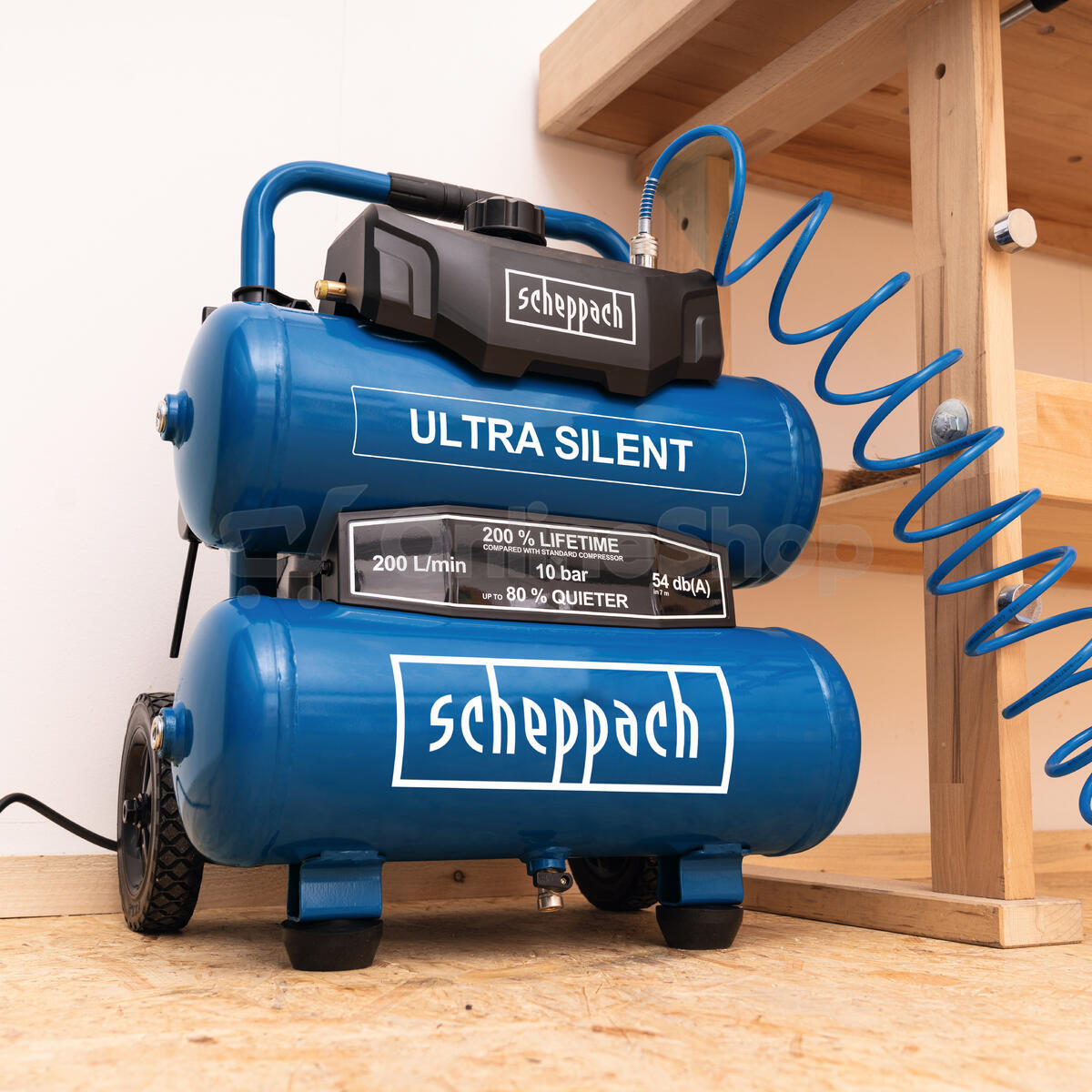 Bezolejový kompresor Scheppach HC 20 Si Twin, 20 l