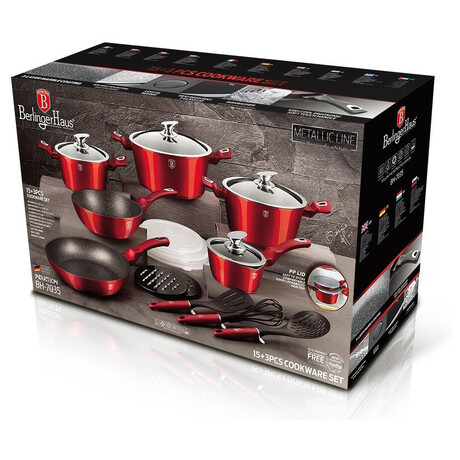 BerlingerHaus Burgundy Metallic Line BH-7035, 18ks (foto 8)