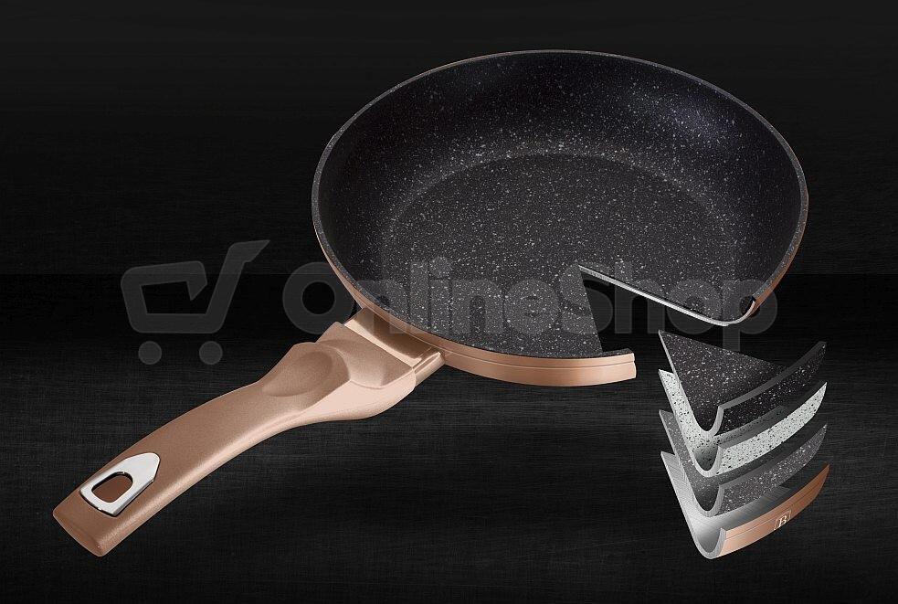 Sada nádobí BERLINGERHAUS Rosegold Metallic Line BH-7034, 18 ks