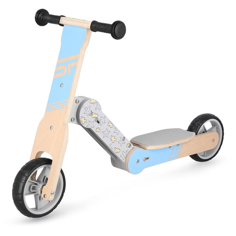 Spokey WOO-RIDE MULTI Devn dtsk odredlo a kolobka v jednom, modr