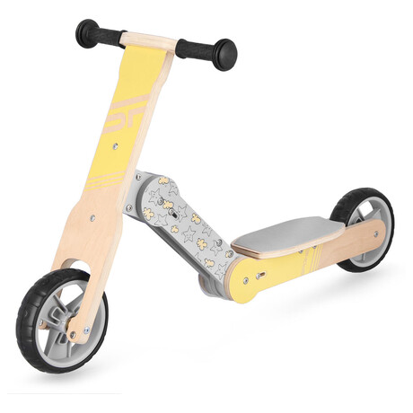 Spokey WOO-RIDE MULTI Devn dtsk odredlo a kolobka v jednom, lut