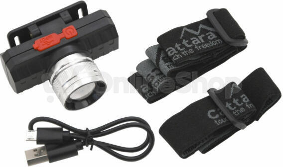LED čelovka Cattara SCORPION 90lm ZOOM nabíjecí