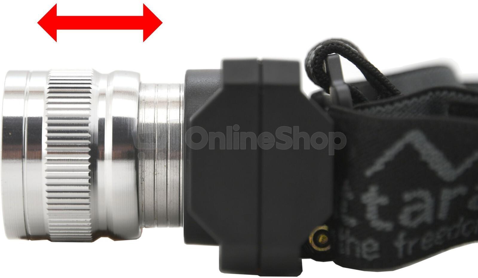 LED čelovka Cattara SCORPION 90lm ZOOM nabíjecí