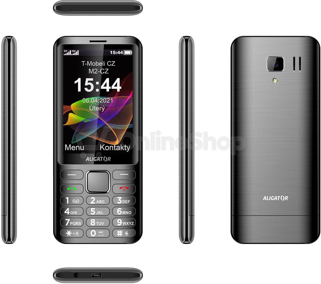 ALIGATOR D950 Dual sim antracit