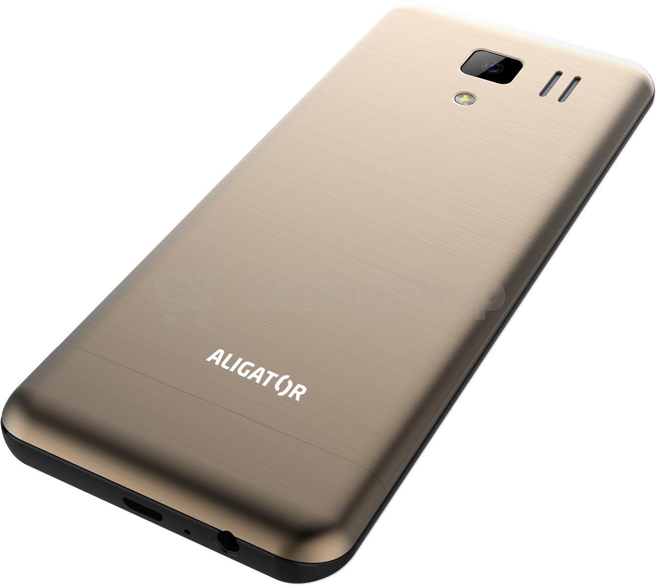 Mobilní telefon Aligator D950 Dual SIM, zlatý