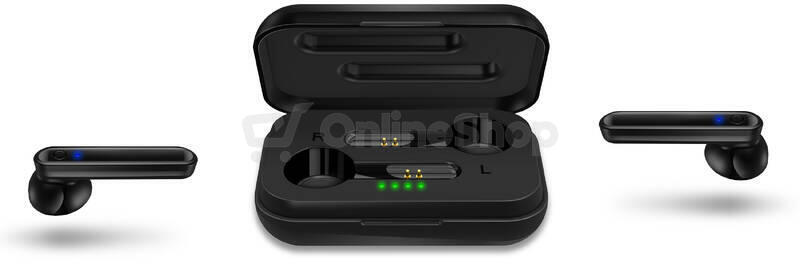 Bezdrátová sluchátka Connect IT True Wireless SonicBass, černá