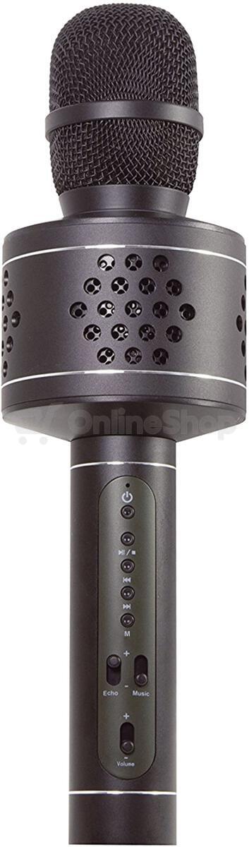 Karaoke mikrofon Teddies Bluetooth černý s USB kabelem