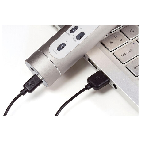 Karaoke mikrofon Teddies Bluetooth stbrn s USB kabelem