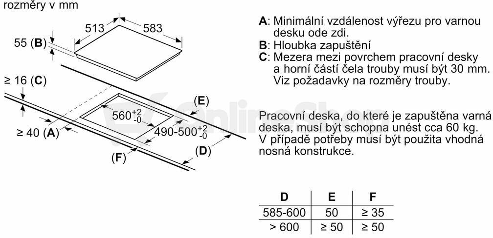 Indukční deska Bosch PUE64KBB5E