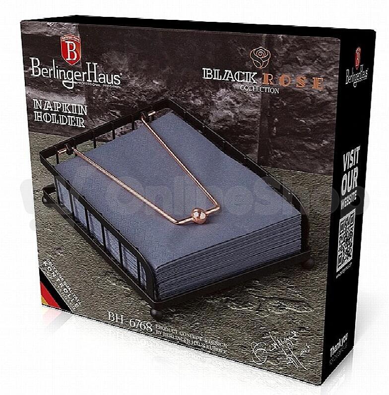 Držák na ubrousky BERLINGERHAUS Black Rose Collection BH-6768