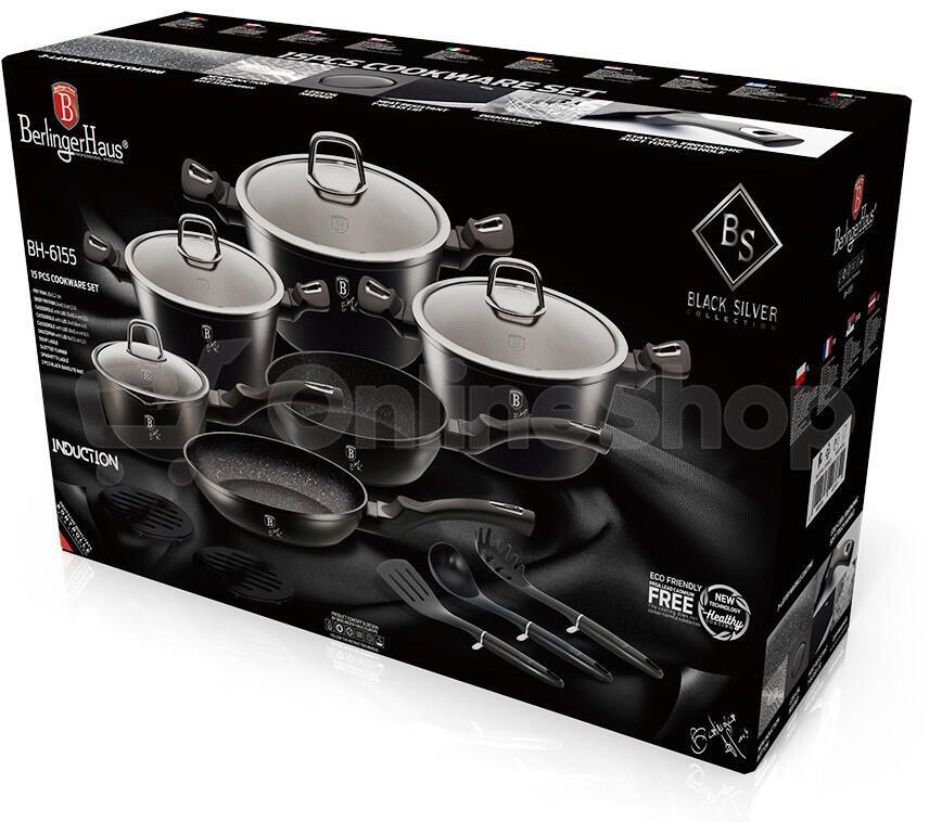 Sada nádobí BERLINGERHAUS Royal Black Collection BH-6155, 15 ks ...