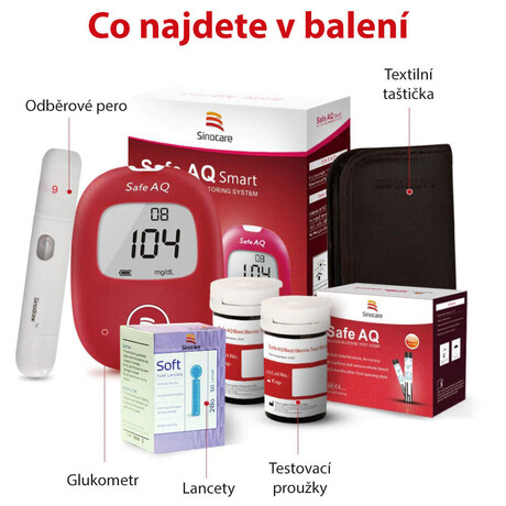 Glukometr SINOCARE Safe AQ Smart