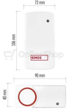 Emos P5750.2R Bezbate. Dom. Bezdr. Zvon