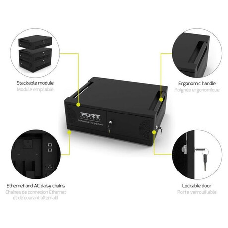 PORT CONNECT CHARGING CABINET 6 Notebooks USB-C, černý (901975)
