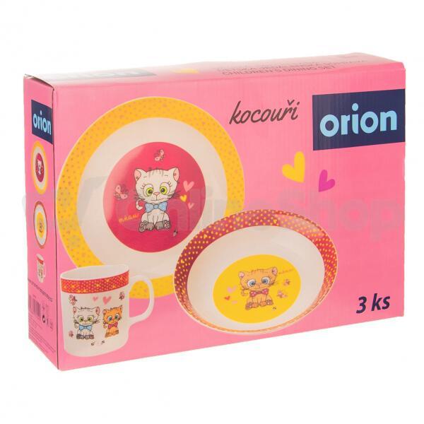 Jídelní dětská sada KOCOUŘI 3 díly Orion