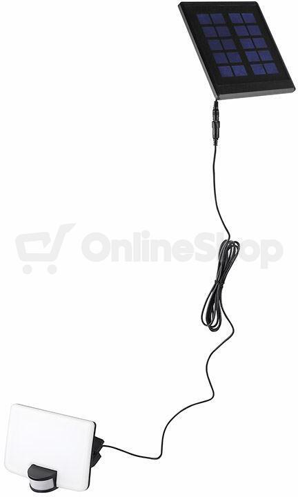 Solight LED solární osvětlení se senzorem, 11W, 1200lm, 3 CCT, Li-Ion, černá