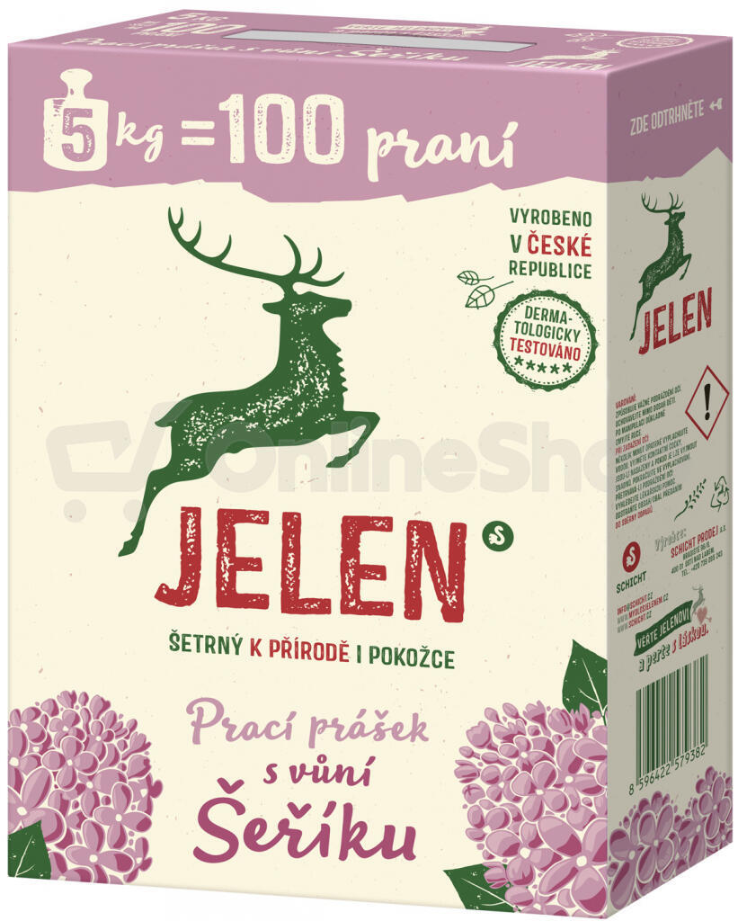 Jelen Šeřík prací prášek 5 kg (100 praní)