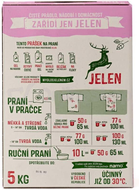 Jelen Šeřík prací prášek 5 kg (100 praní)
