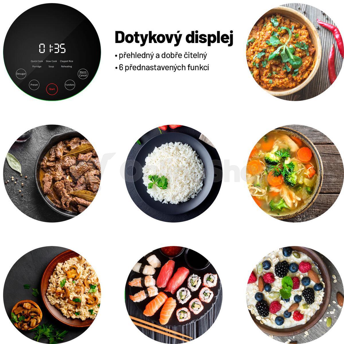 Rýžovar Lauben Low Sugar Rice Cooker 1500WT