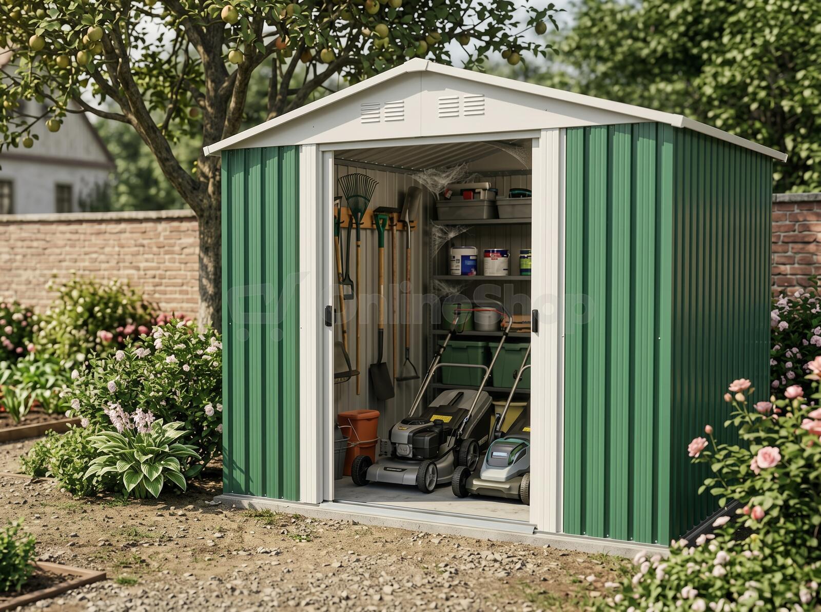 Zahradní domek LANITPLAST MAXTORE 86 ZELENÝ LG1873